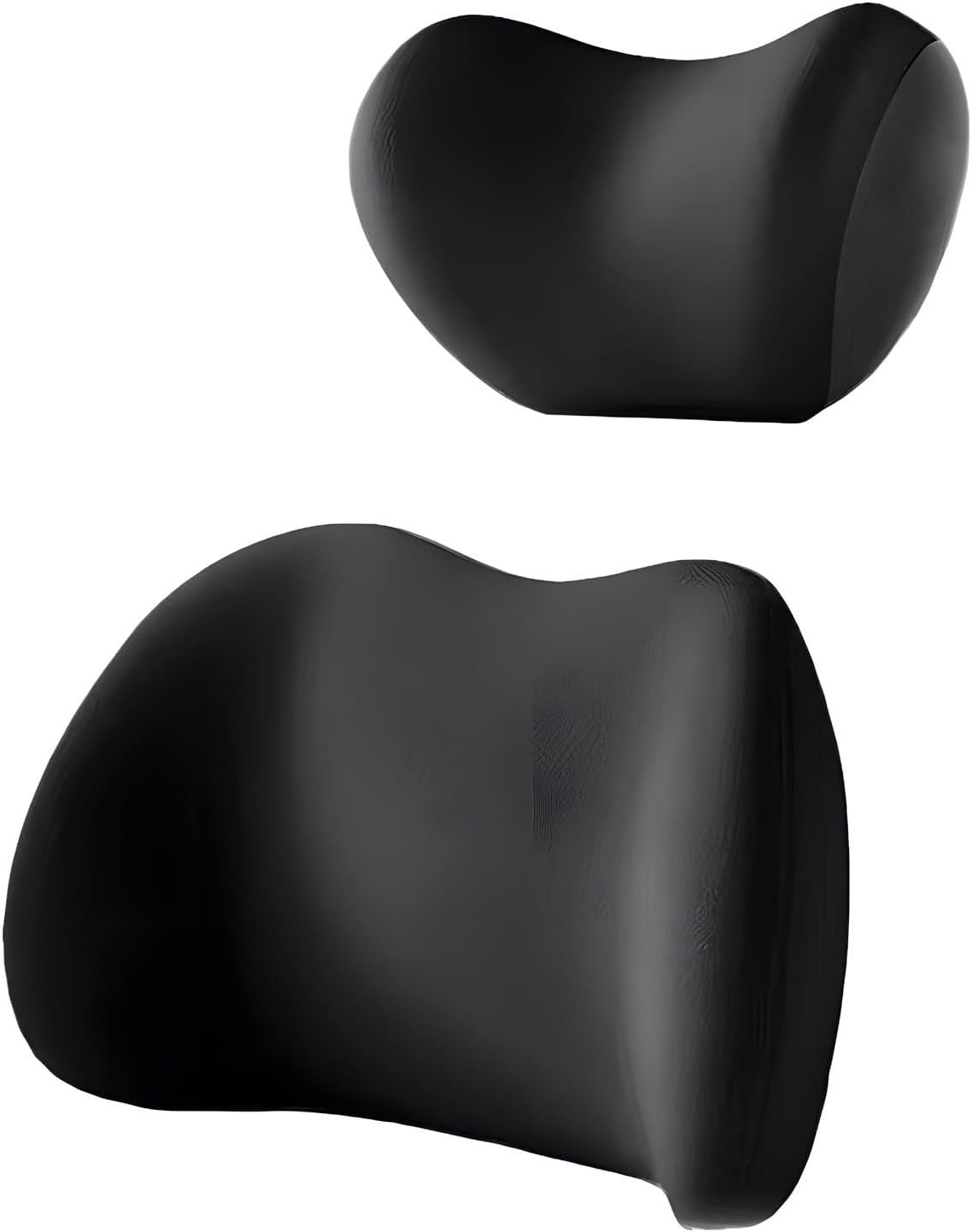Universal Automotive Waist Cushion & Headrest Neck Support - Four Seasons Comfort