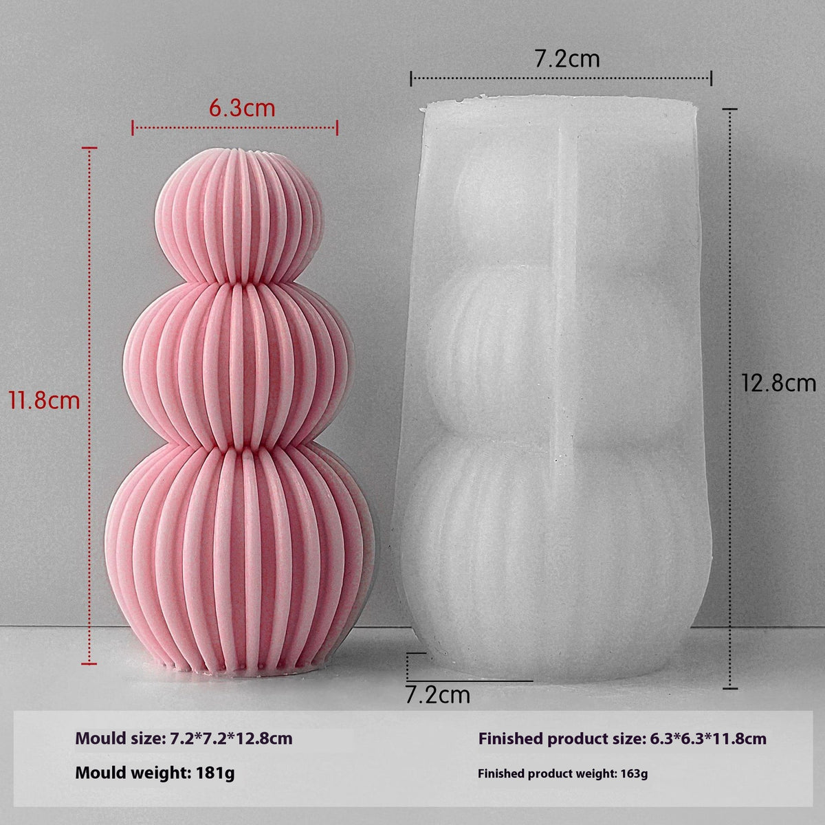 Silicone Mold for Aromatherapy Candles & Crafting - Multiple Shapes & Sizes