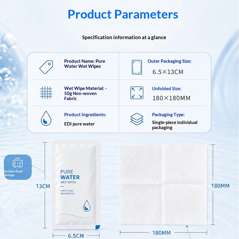 Multi-Purpose Portable Cleaning Wipes - Single Sheet, Travel & Home Use
