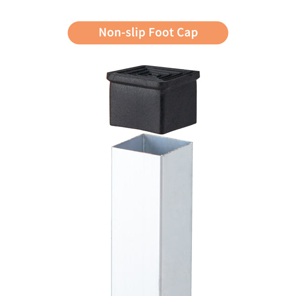 Portable Folding Bar Table with Shelf and Black Skirt - Indoor Outdoor Event Stand