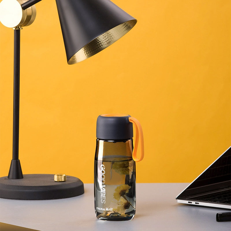 Portable Fitness Tumbler with Tea Infuser 520ml - Colorful Sports Drinkware