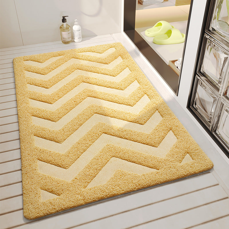 Non-Slip Waterproof Bathroom Floor Mat - 45x75cm, PVC, Multiple Colors