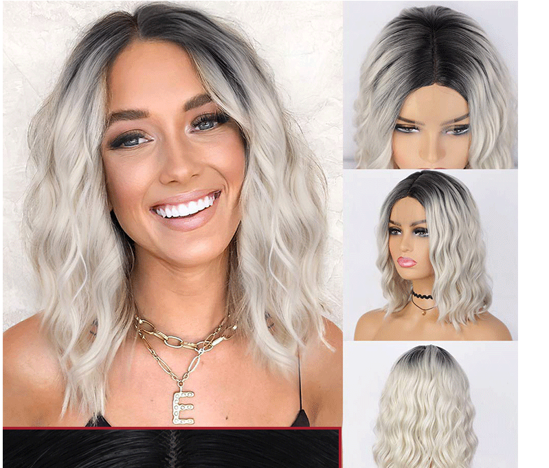 European & American Lace Front Wig 14" - Gold