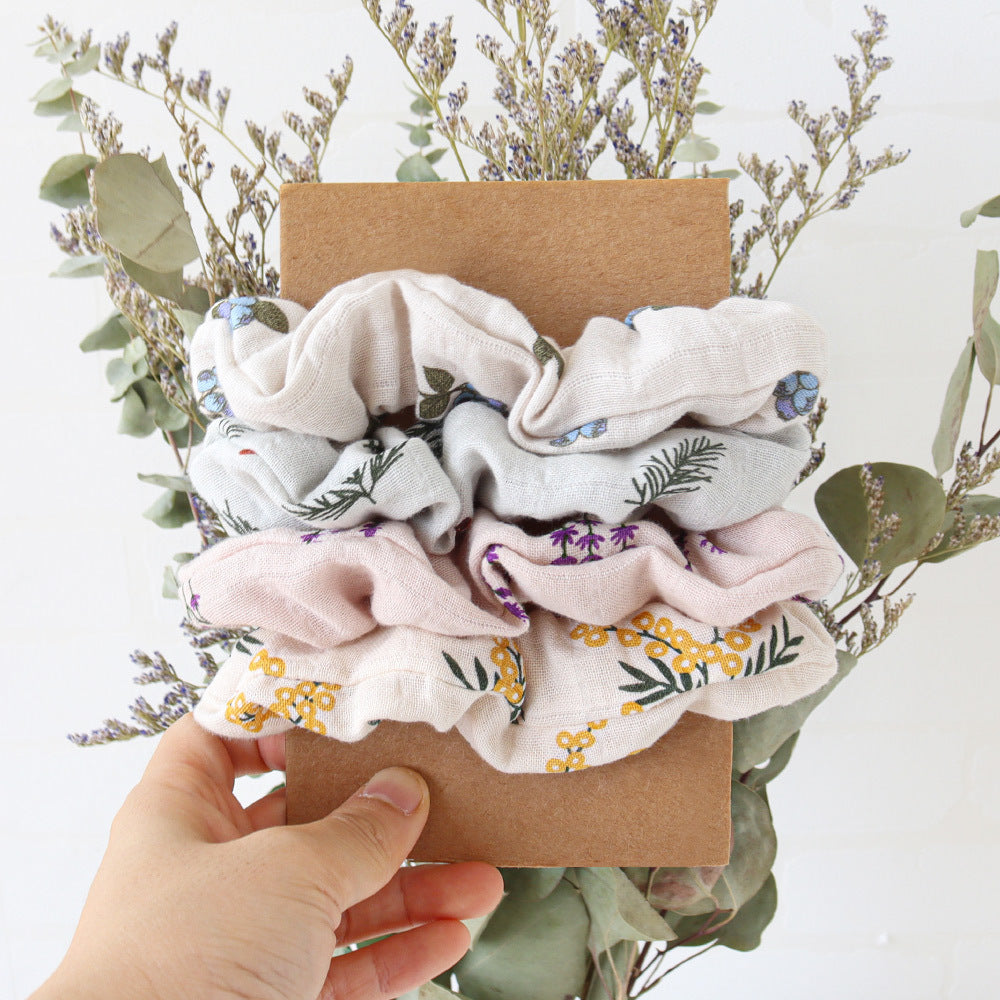 Children's Hair Bands Set - Cotton Hair Clips & Ropes