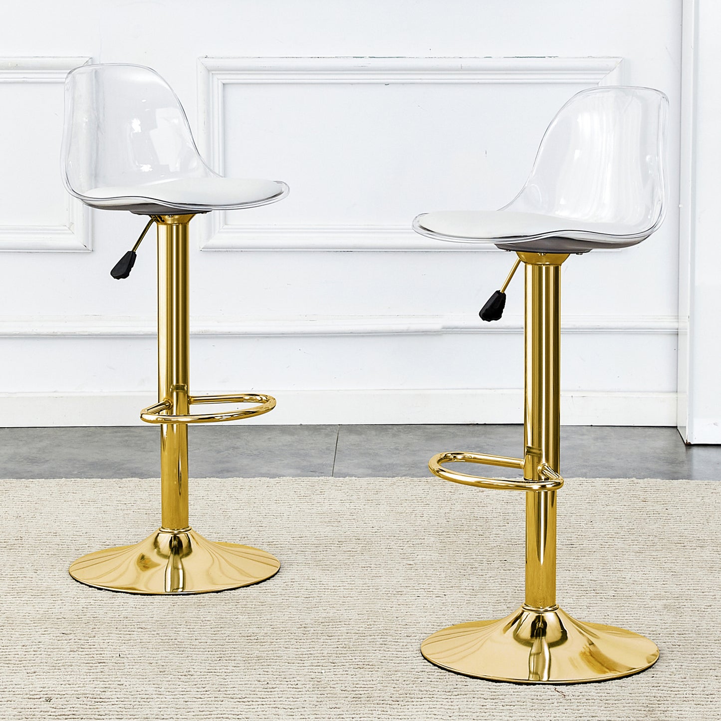 Modern Minimalist Bar Chairs And Stools. Can Rotate 360 Adjust