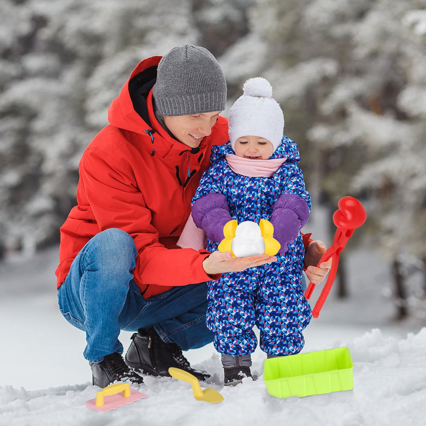 15-Piece Winter Snowball Maker Kit - Fun Outdoor Toys for Kids