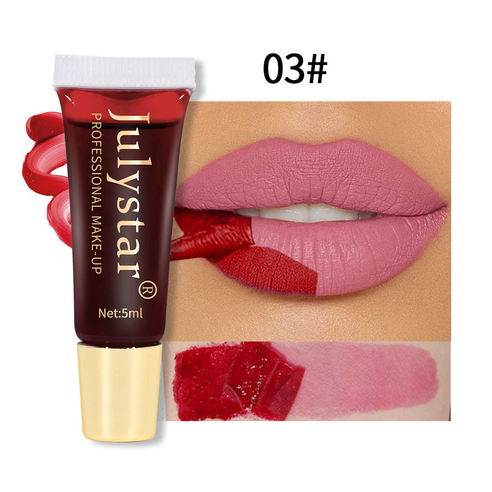 Matte Peel-Off Lip Stain - Long-Lasting Waterproof Lip Tattoo Tint