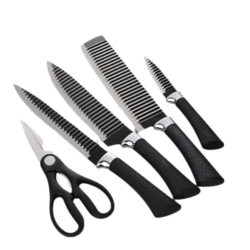 6-Piece Kitchen Fruit and Household Knife Set with Storage Box