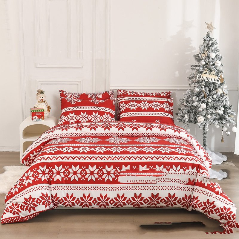 Christmas Eve Down Quilt Cover Bedding Set Multiple Sizes & Patterns