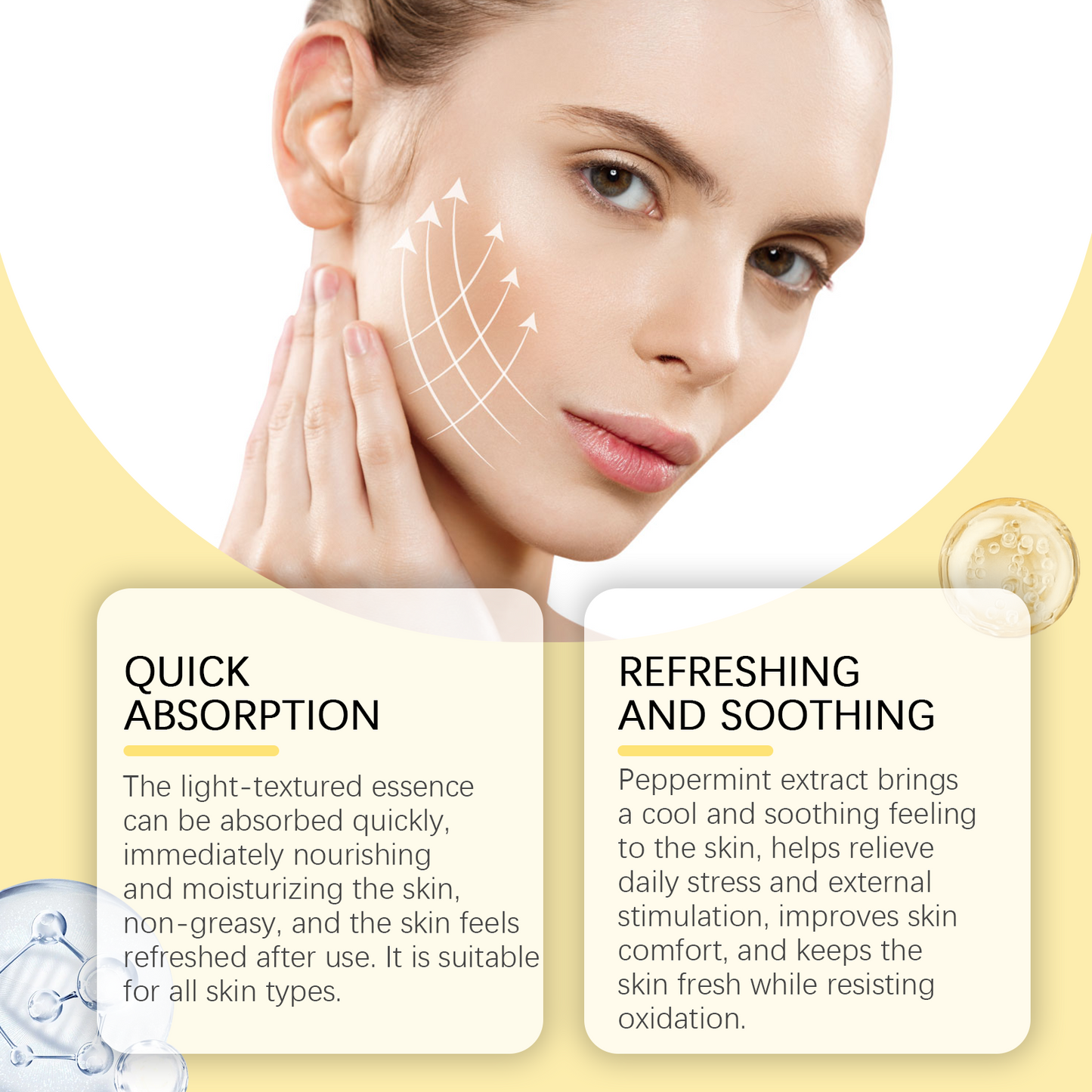Vitamin C Moisturizing Facial Serum - 30ml Hydrating & Firming Essence