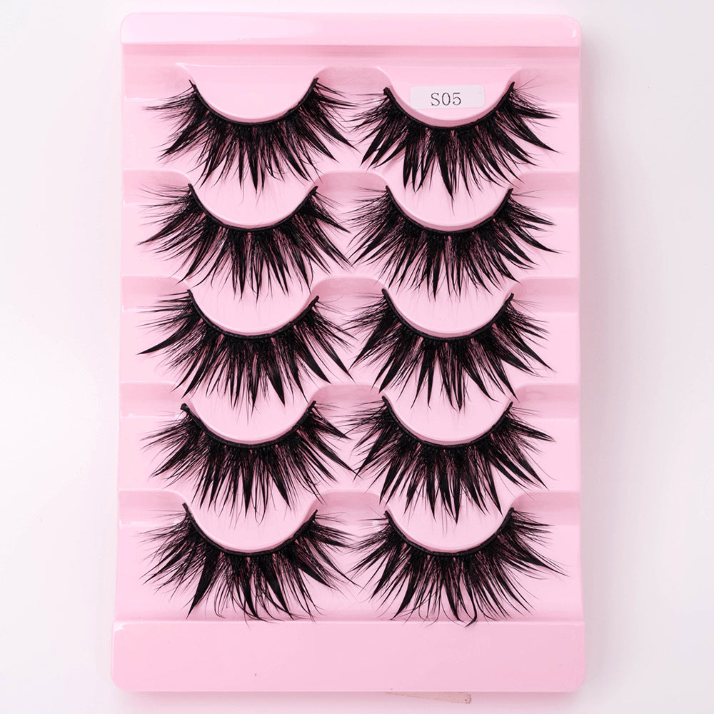 Natural 3D Dramatic Fairy Cluster False Eyelashes - 5 Pairs