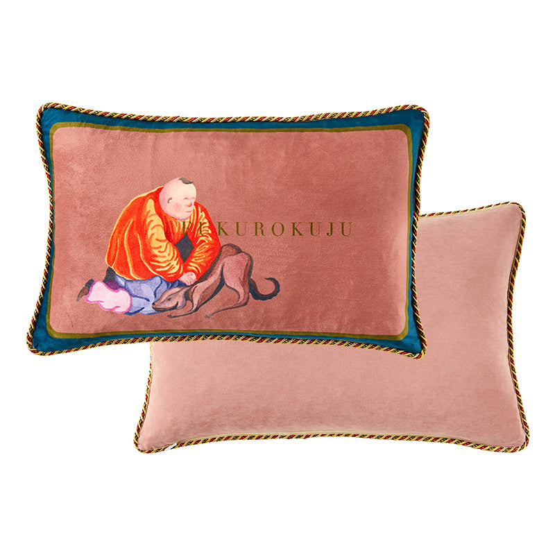 Plush Backrest Cushion Cover Sofa Lumbar Pillow for Living Room