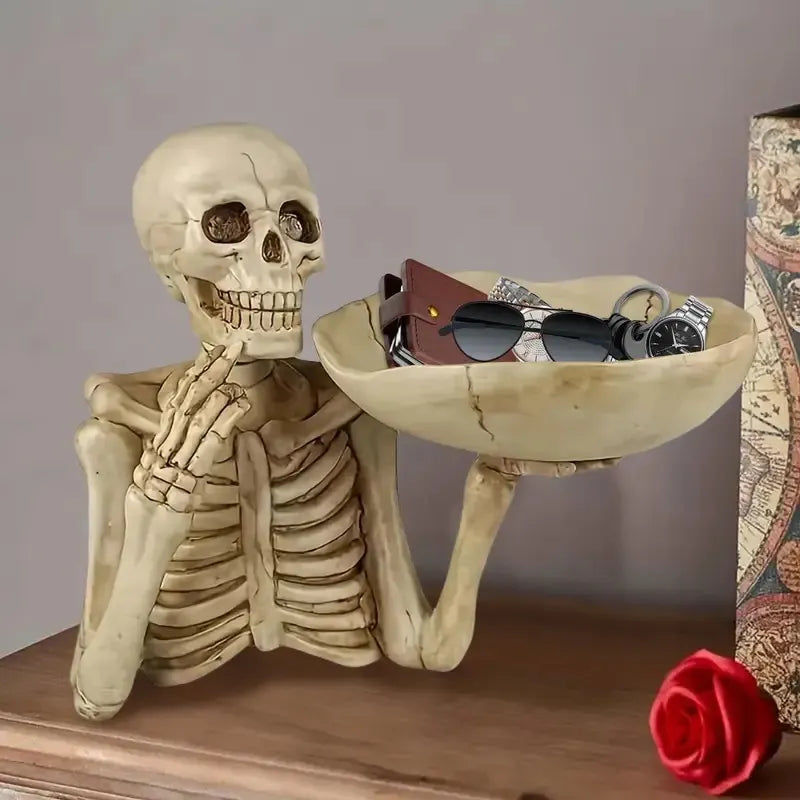 Halloween Skull Storage Tray - Candy & Snack Serving Platter