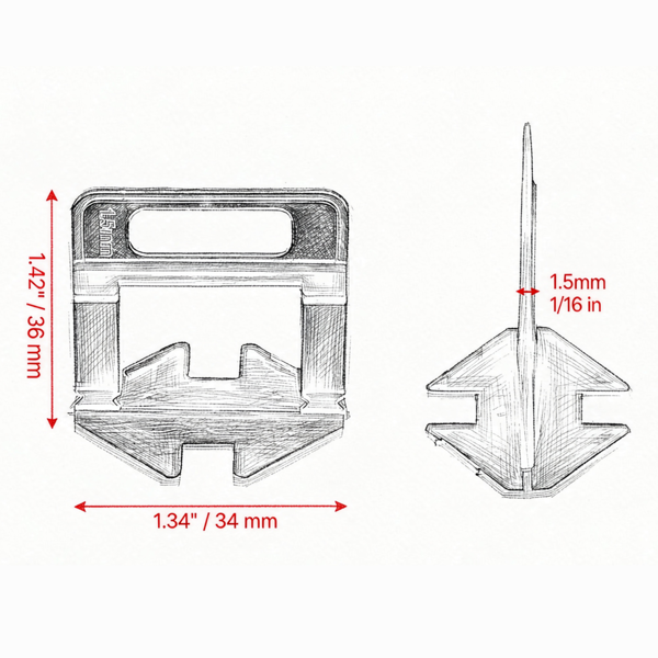 2200-Piece Tile Leveling System Spacers for Easy Installation