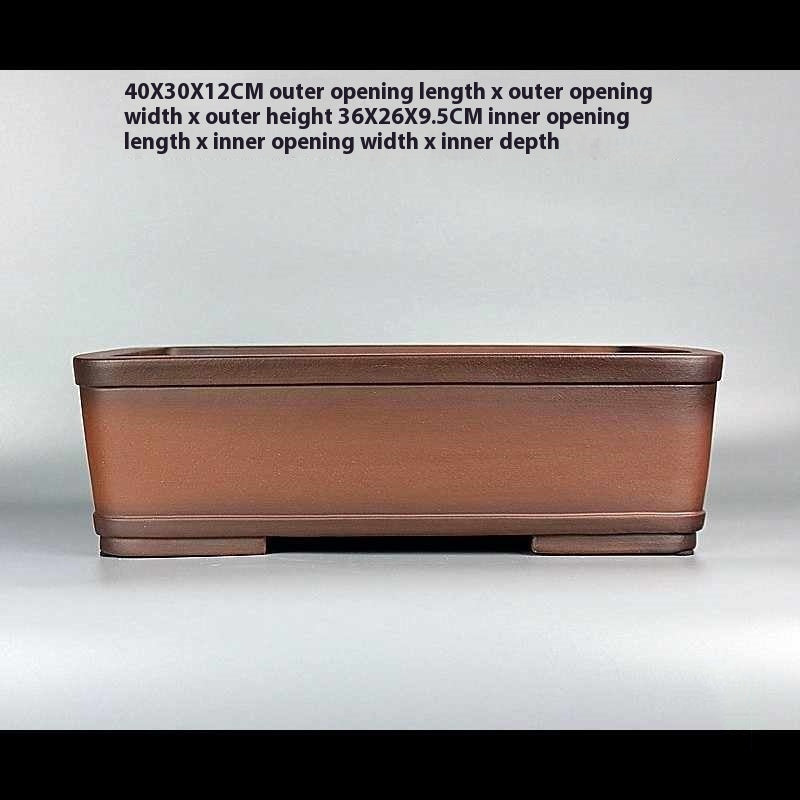 Purple Sand Bonsai Flower Pot - Outdoor Indoor Garden Planter 40x30x12cm