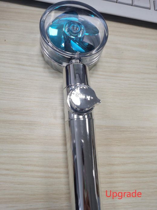 High Pressure Turbo Shower Head with Water Saving Feature & 360° Fan Extension