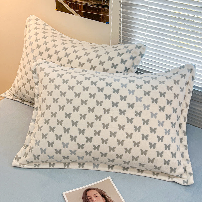 Extra-Thick Milk Velvet Pillowcases - Soft Home Textiles, 1 Pair