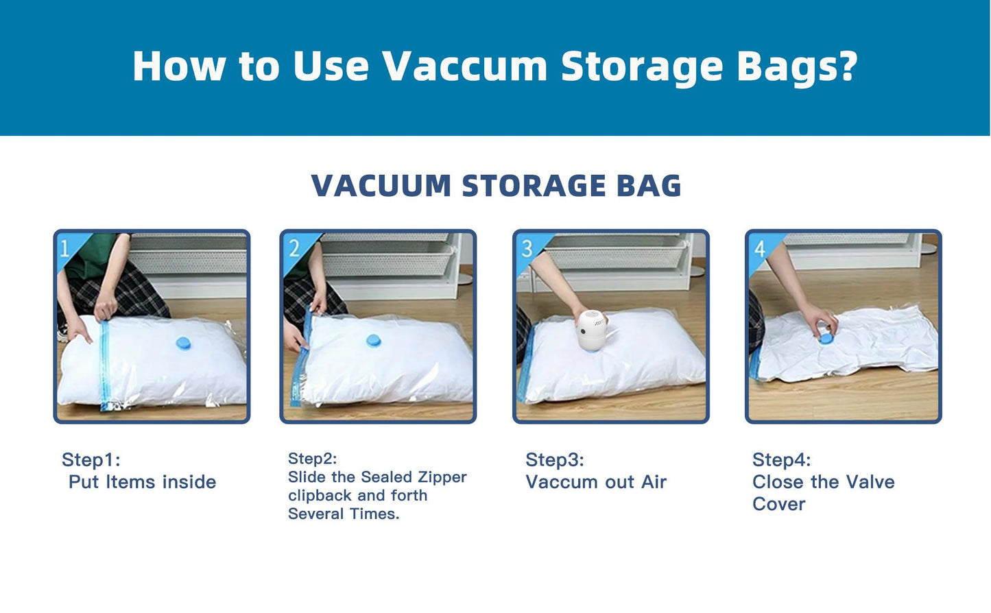 Eco-Friendly Clothes And Bedding Space-Saving Compression Bags, 4