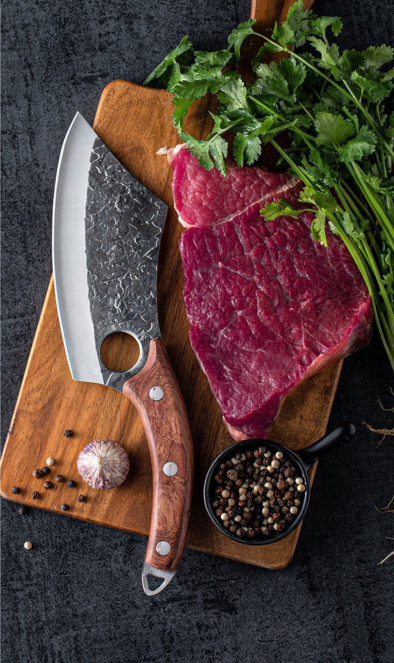 Forged Multi-Purpose Kitchen Knife - Anti-Rust Blade, 29CM