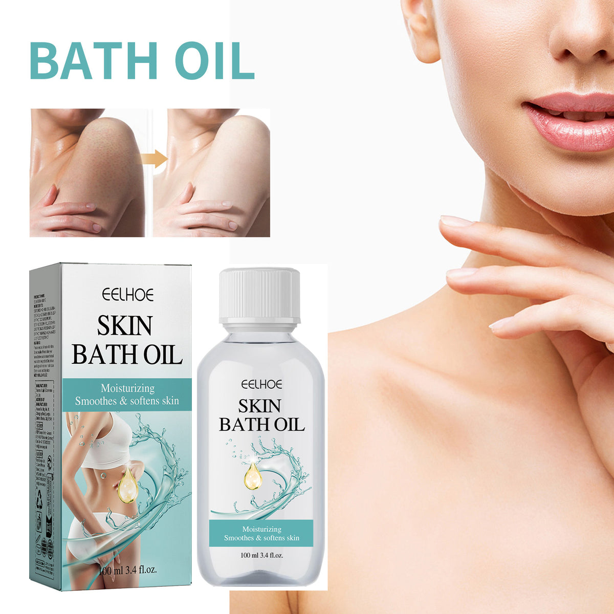 Body Bath Oil 100ml - Moisturizing Shower Oil