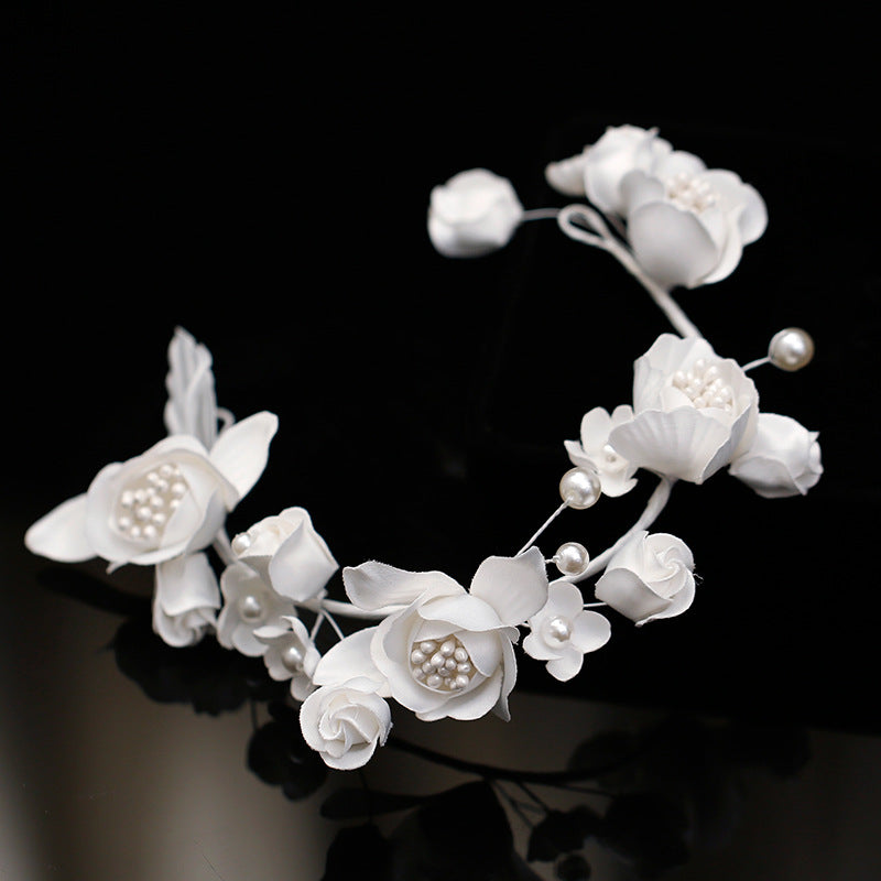 Minimalist Bridal Flower Headband