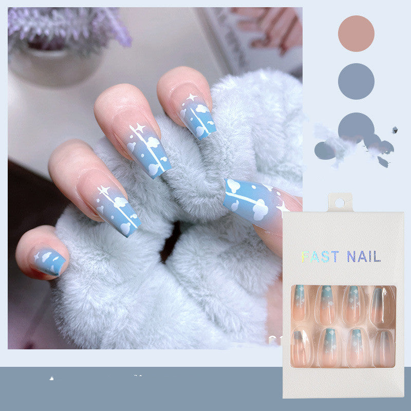 Cow Nail Art Patches 24pcs Nail Stickers for Manicure & Nail Design