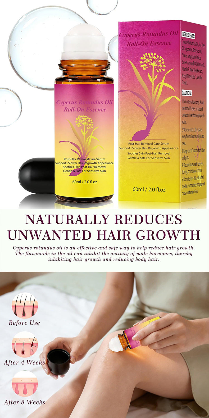 Sweet Almond & Tea Tree Oil Roll-On - 60ml