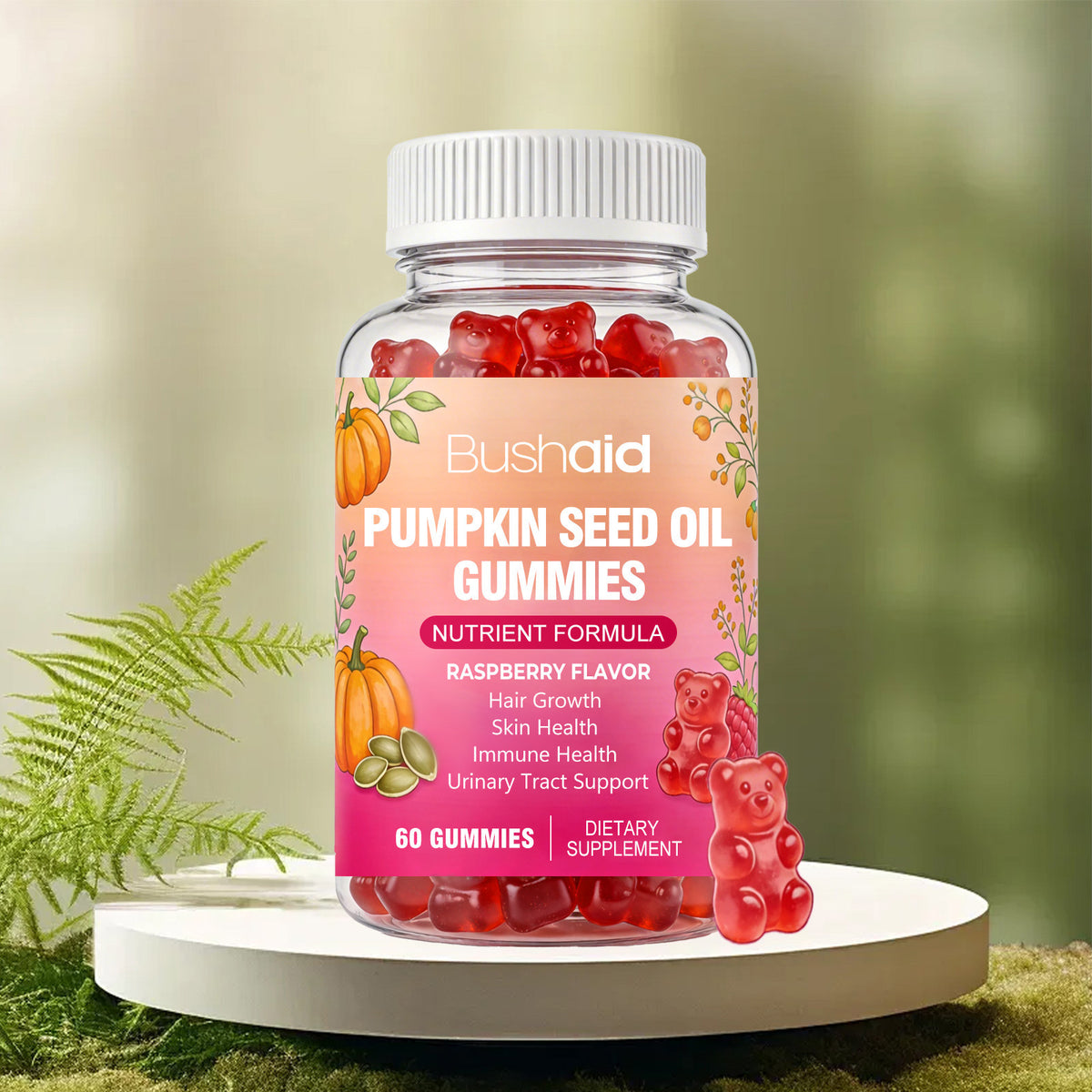 Biotin Hair Gummies for Nourishment - 60 Gummies for Healthy Hair