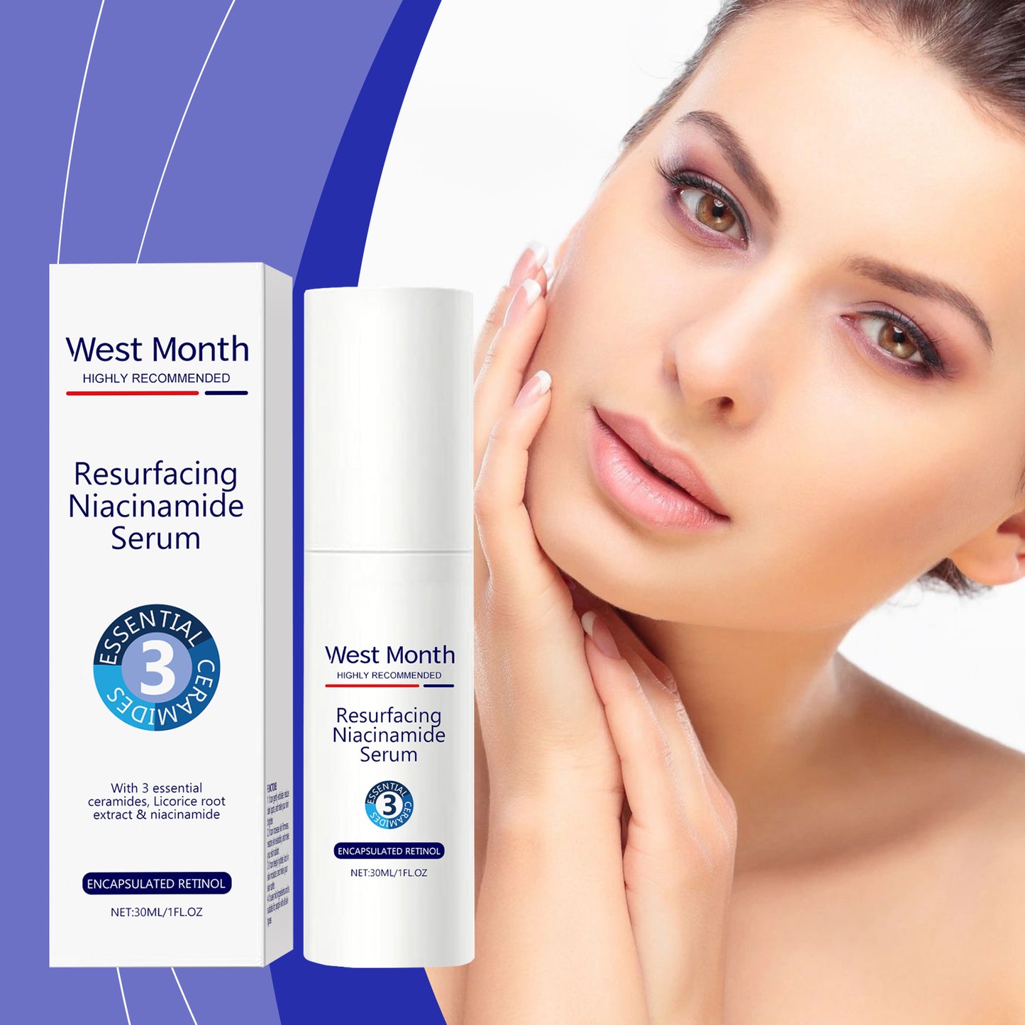 Niacinamide Brightening Facial Serum with Retinol & Licorice Root, 30ml