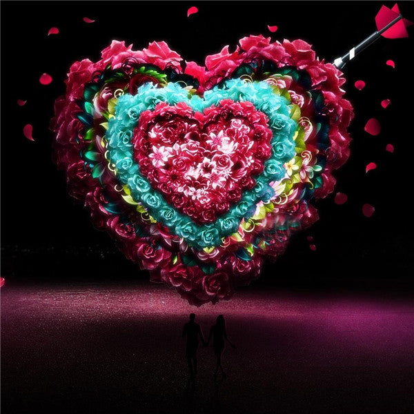 Diamond Painting Cross Stitch Kit - Full Square & Round Resin Diamonds for Home & Gift