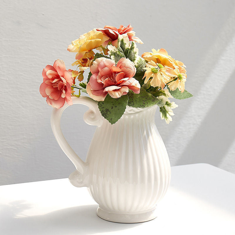 Ceramic Modern Vase for Living Room Floral Decor - Multi Styles