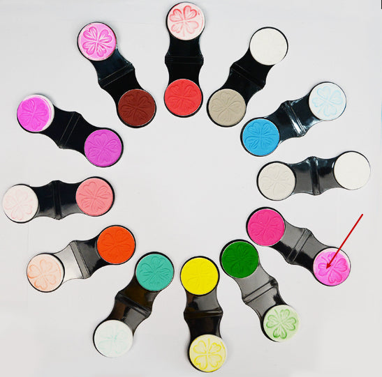 12-Color Hair Highlight Clip Set for Quick Spot Coloring - Matte Finish