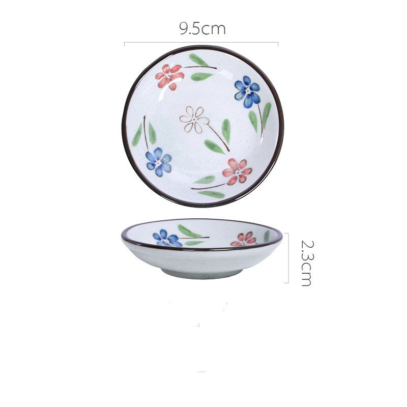 Japanese Ceramic Snack Dish - Hand-Painted & Microwave Safe