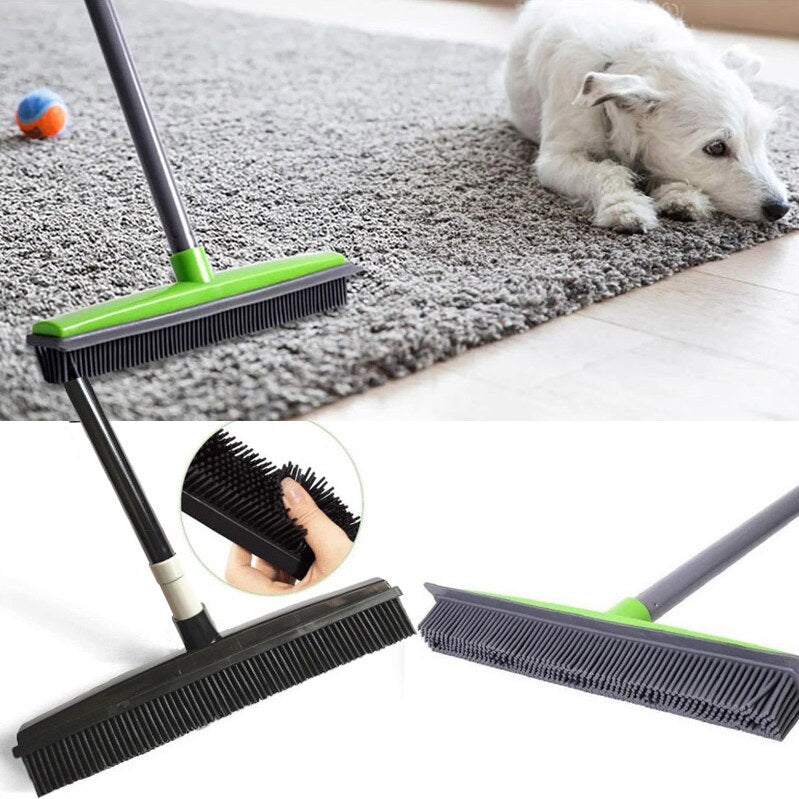 Pet Hair Carpet Cleaner Floor Brush - Household Floor Wiper for Pet Hair Removal