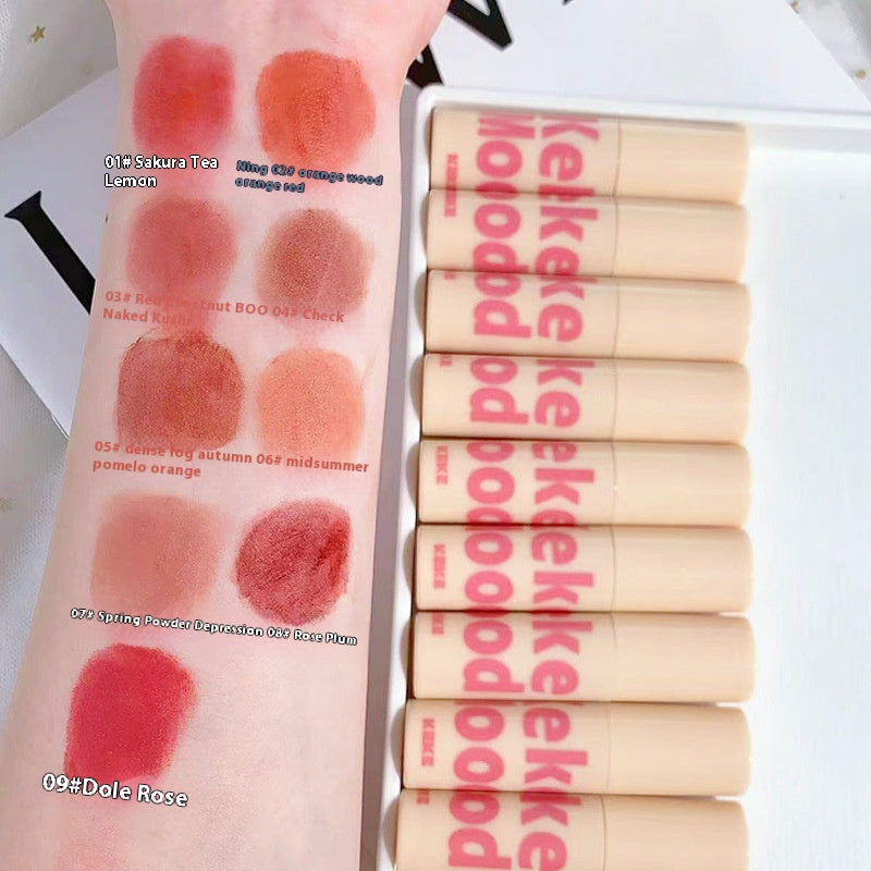 Velvet Lip Gloss - Matte Finish, Long-lasting, Nonstick Lip Makeup