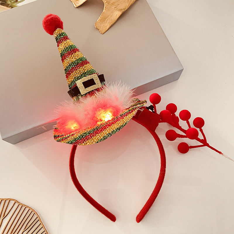 Christmas Light Headband for Women – Snowflake & Holiday Styles