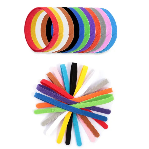 Adjustable 12-Color Puppy ID Collars - Lightweight Reusable Pet Name Bands