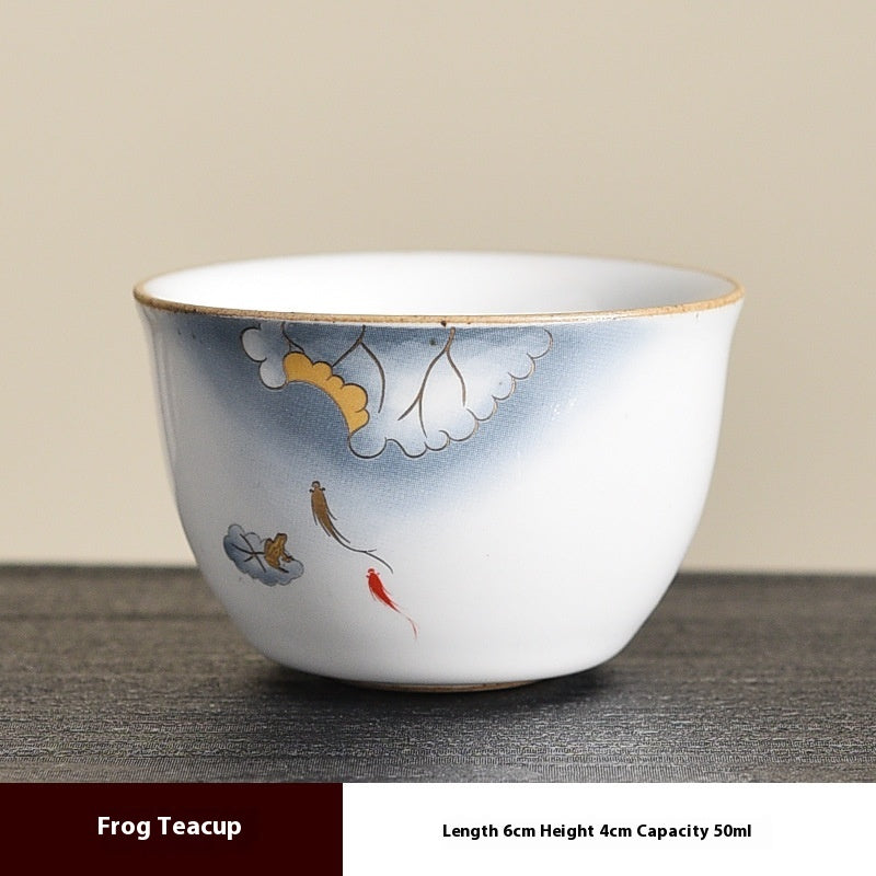Ceramic Tea Cup Set for Household, Kitchen & Tea Drinking - Multiple Variants