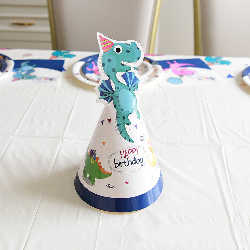 Dinosaur Theme Disposable Dinner Plates for Birthday Party - 7/8/9 Inch
