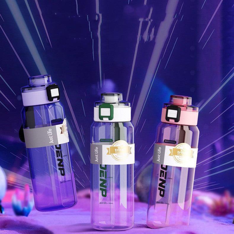 Portable Plastic Sports Water Cup with Leak-Proof Seal - 850ML