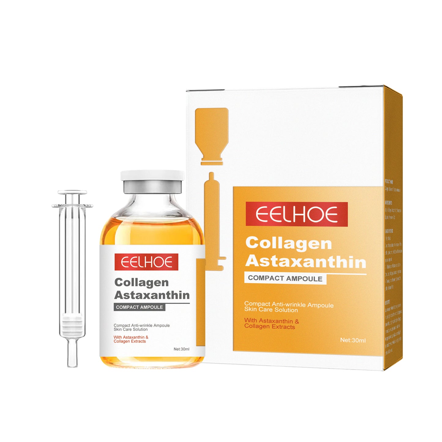 Collagen & Astaxanthin Anti-Aging Facial Serum - Firming & Moisturizing