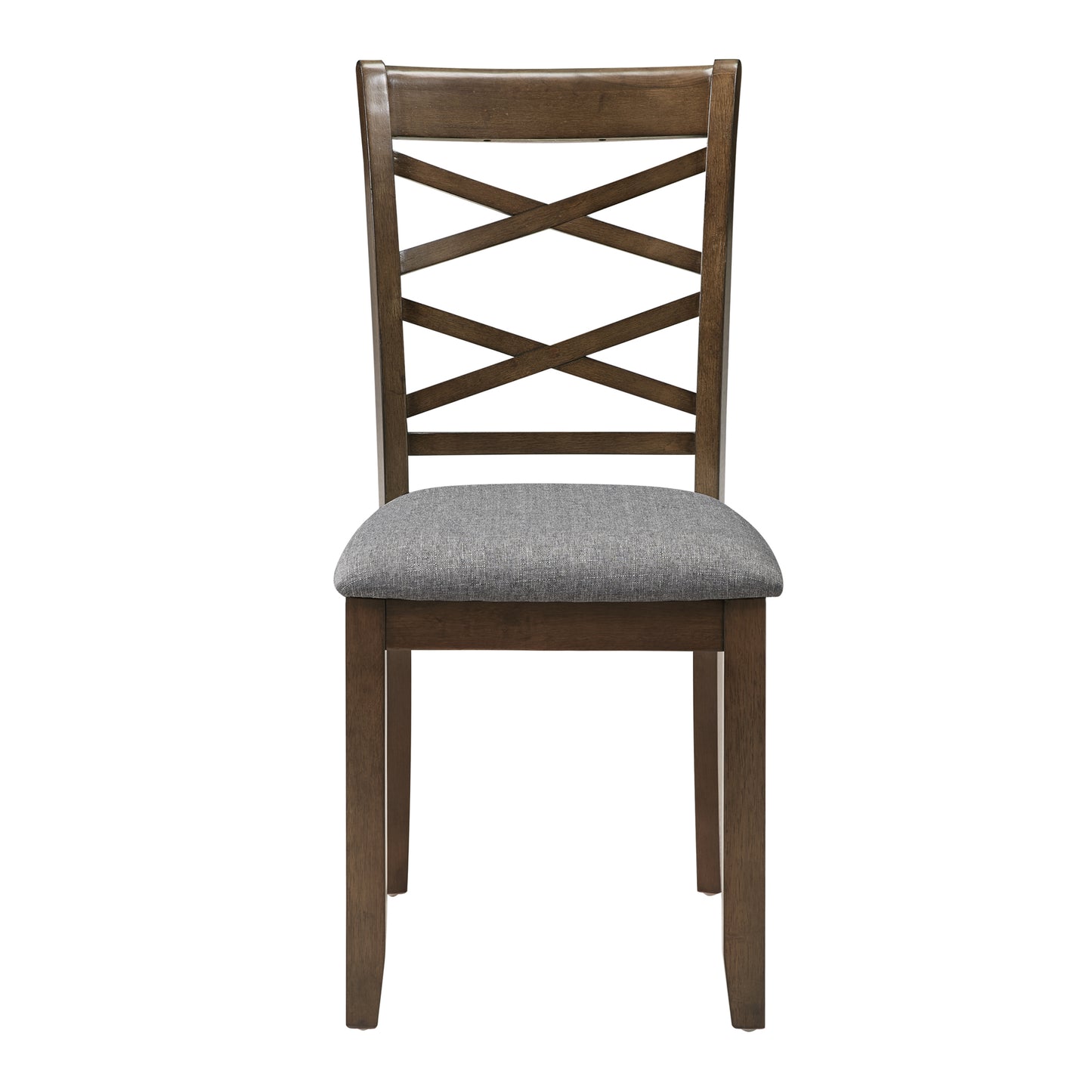 Walnut Dining Chairs Set of 4 - Upholstered Kitchen Chairs
