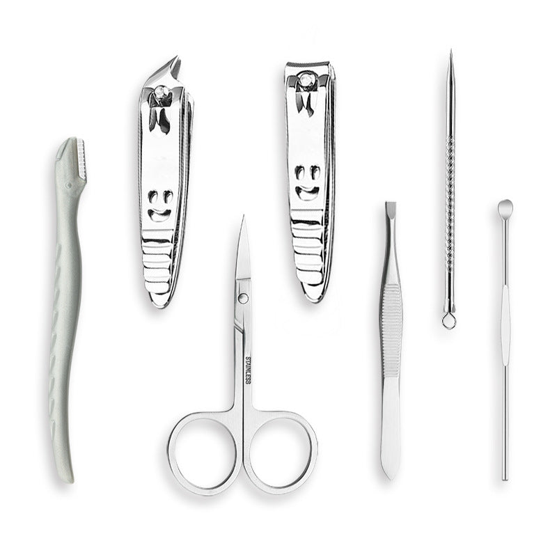 Manicure Tool Set with Nail Clippers and Nail Care Tools - Pink