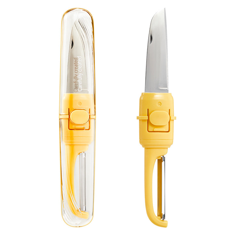 Portable Double Head Fruit Knife Peeler - Foldable Kitchen Tool