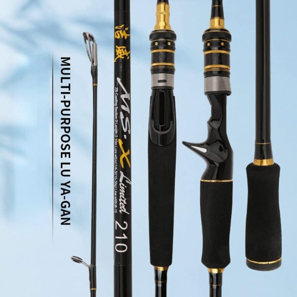 5.4 ft Spinning Fishing Rod - Carbon Travel Baitcasting Rod