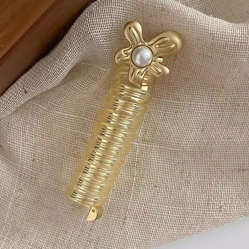 Ponytail Holder with Decorative Telephone Cord Design