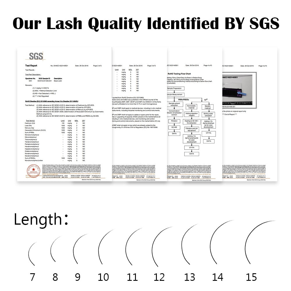 16 Rows Faux Mink Individual Eyelash Extensions for Professionals