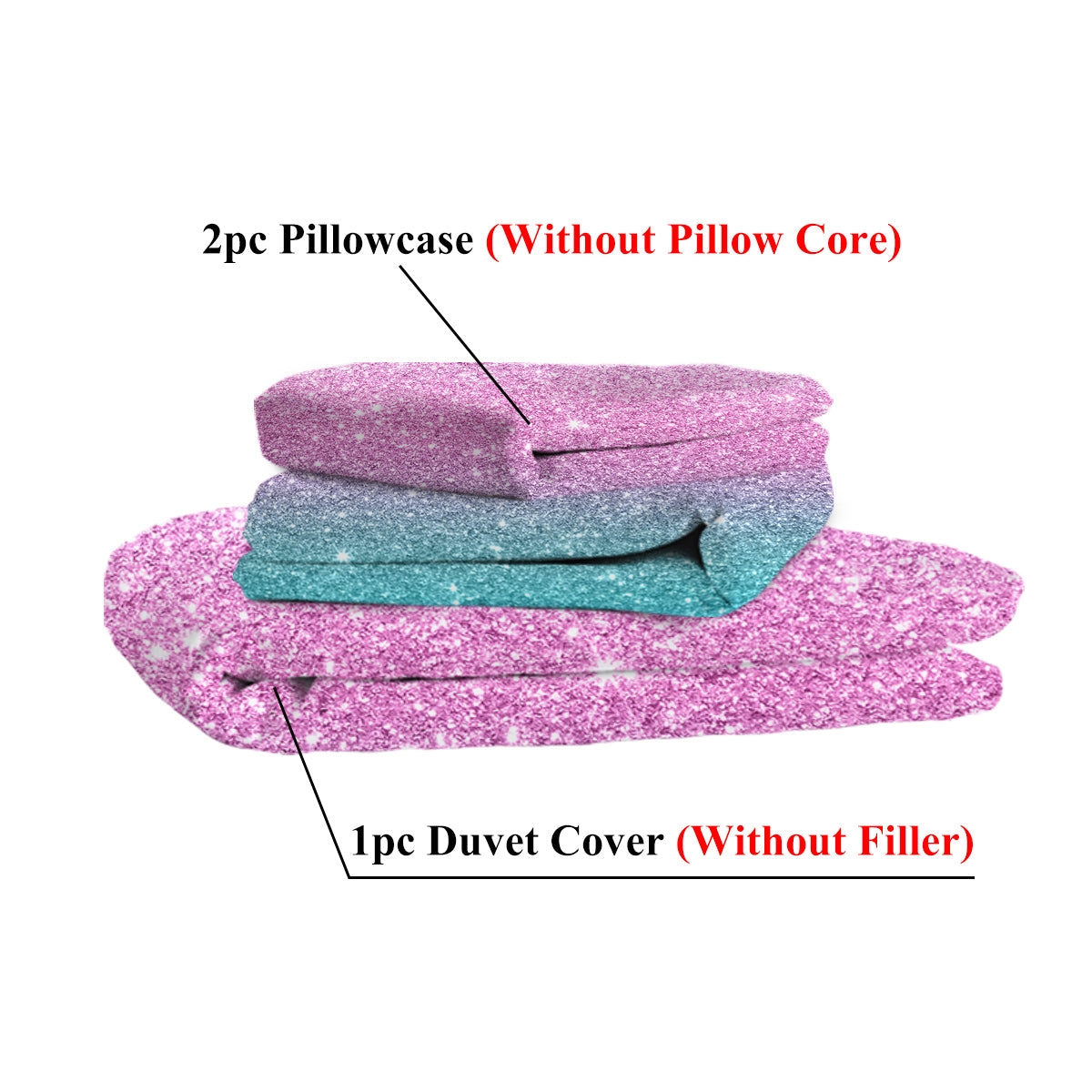 3-Piece Ultra Soft Microfiber Duvet Cover Set - Multiple Sizes