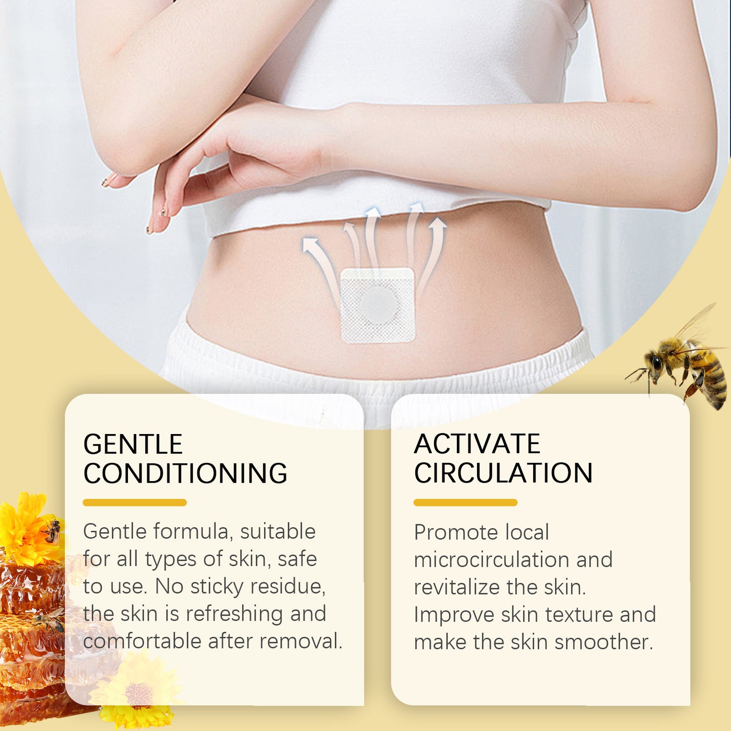 Bee Venom Body Shaping Patches - 7 Piece Firming & Skin Toning Set