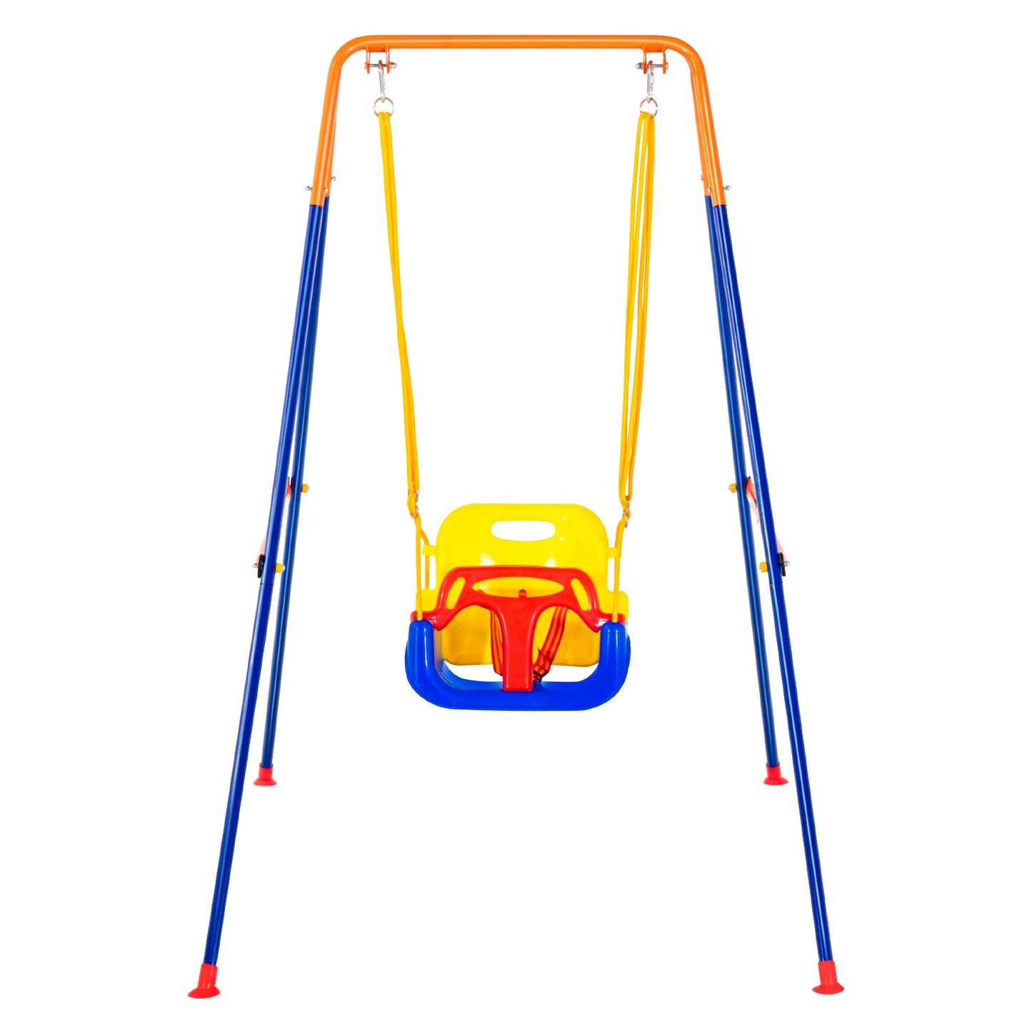 3-in-1 Backyard Swing Set for Kids and Teens - Foldable & Sturdy with Sandbags
